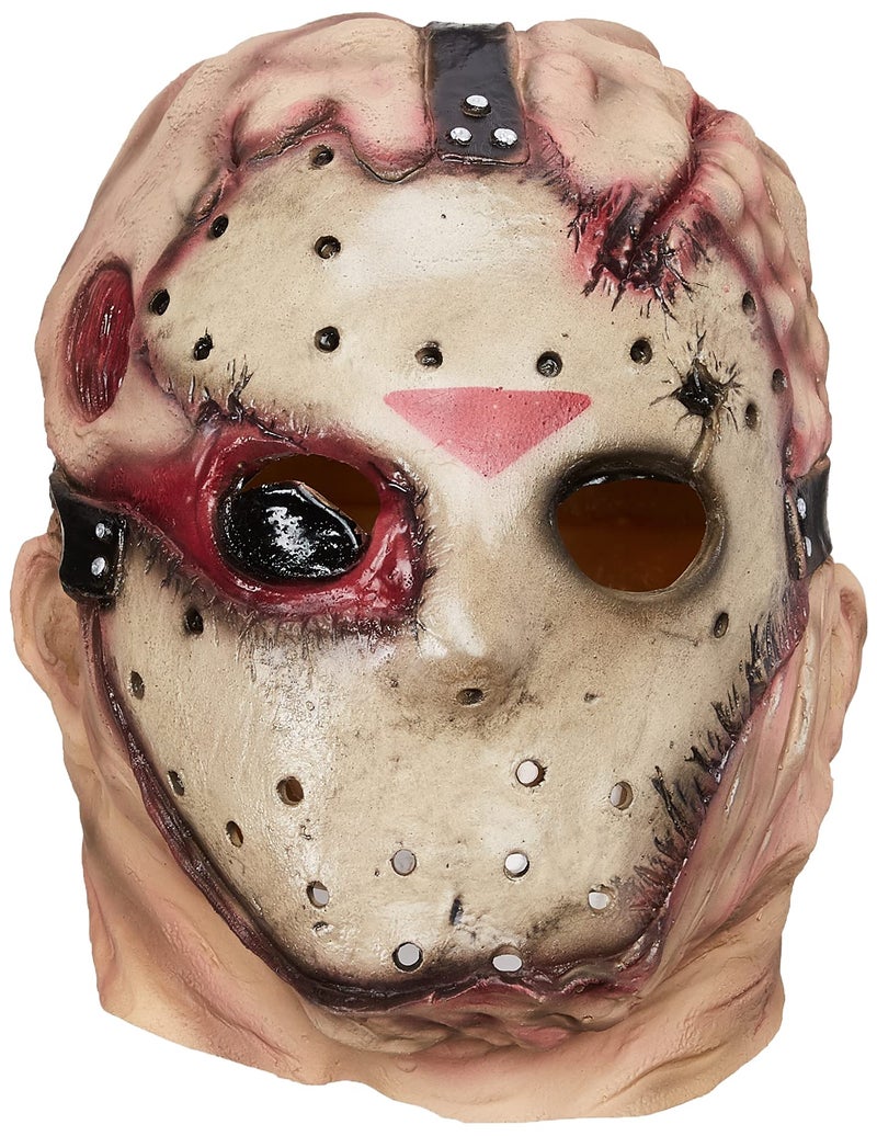 Rubies Friday the 13th: Jason Voorhees Deluxe Latex Overhead Mask for Adults, Men's No Size - Image 1